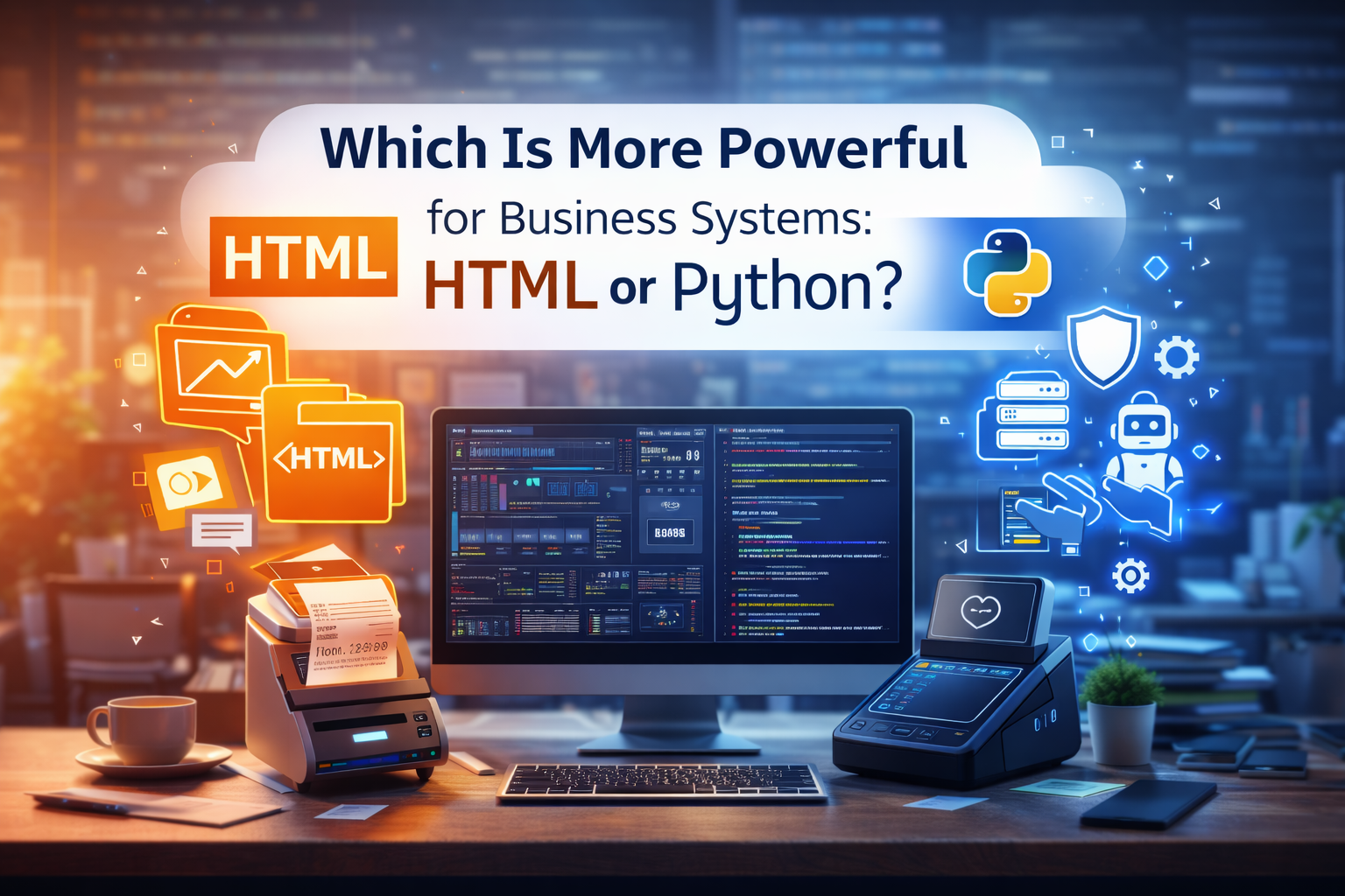 Which Is More Powerful for Business Systems: HTML or Python?