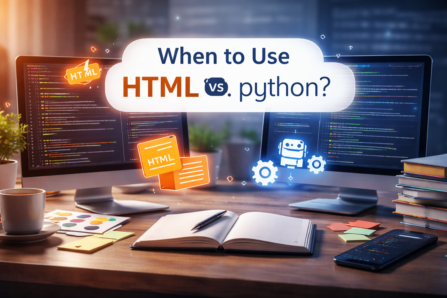 When Should You Use HTML and When Should You Use Python in Real Development?